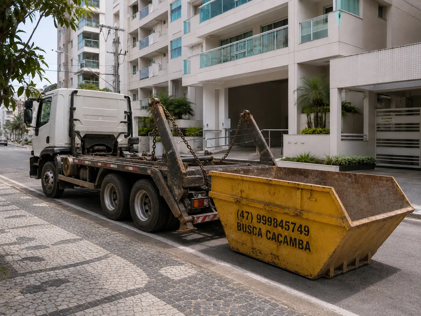 Operação da Busca Caçamba em Itapema
