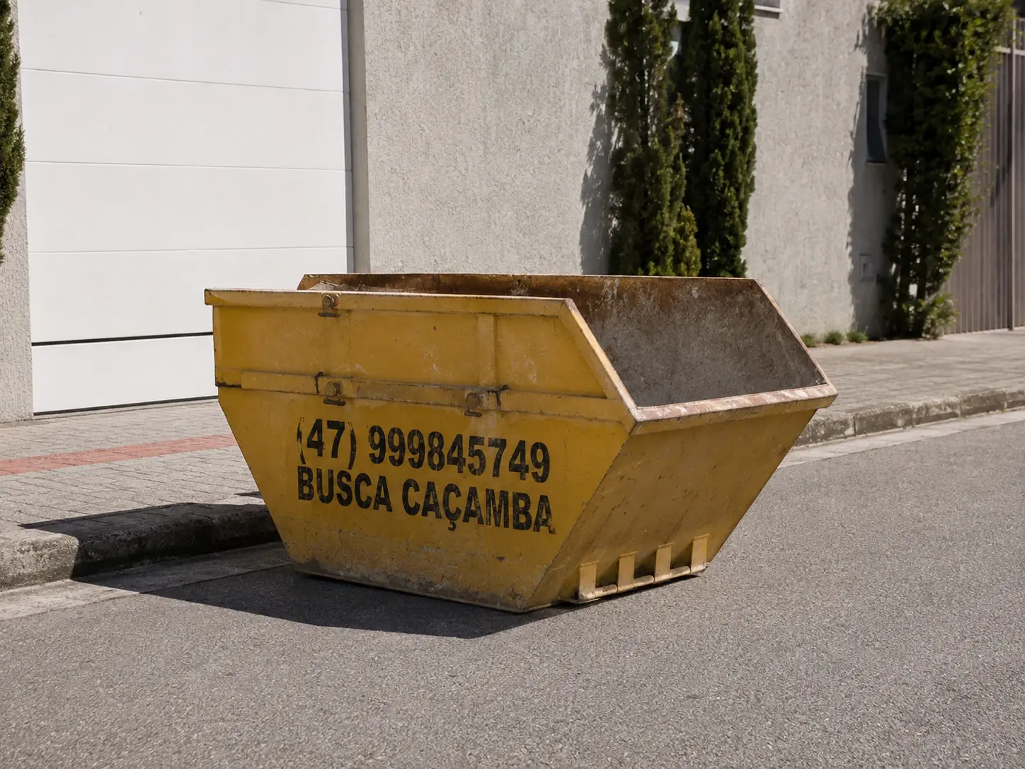 Caçamba de 2m³ da Busca Caçamba em Itapema