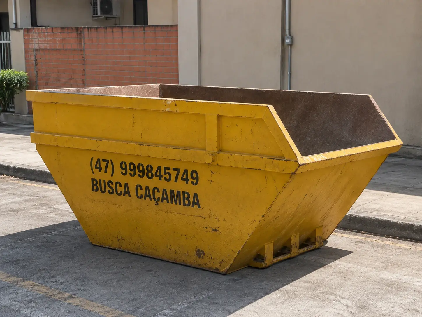 Caçamba de 4m³ da Busca Caçamba em Itapema